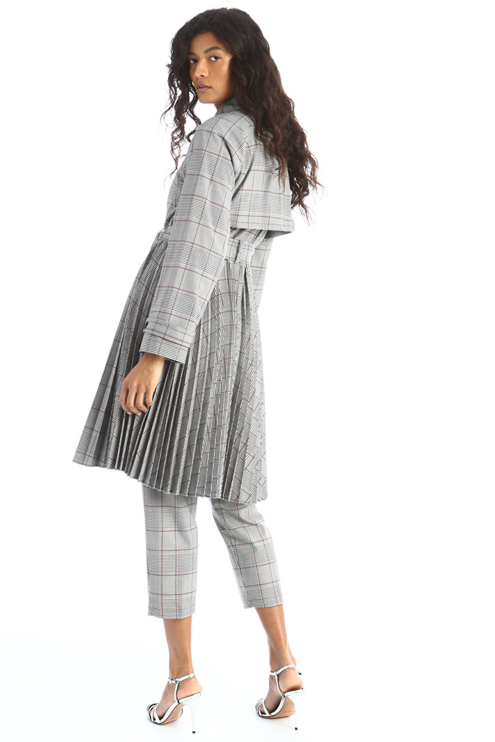 Trench plissettato tinto filo Fashion Market