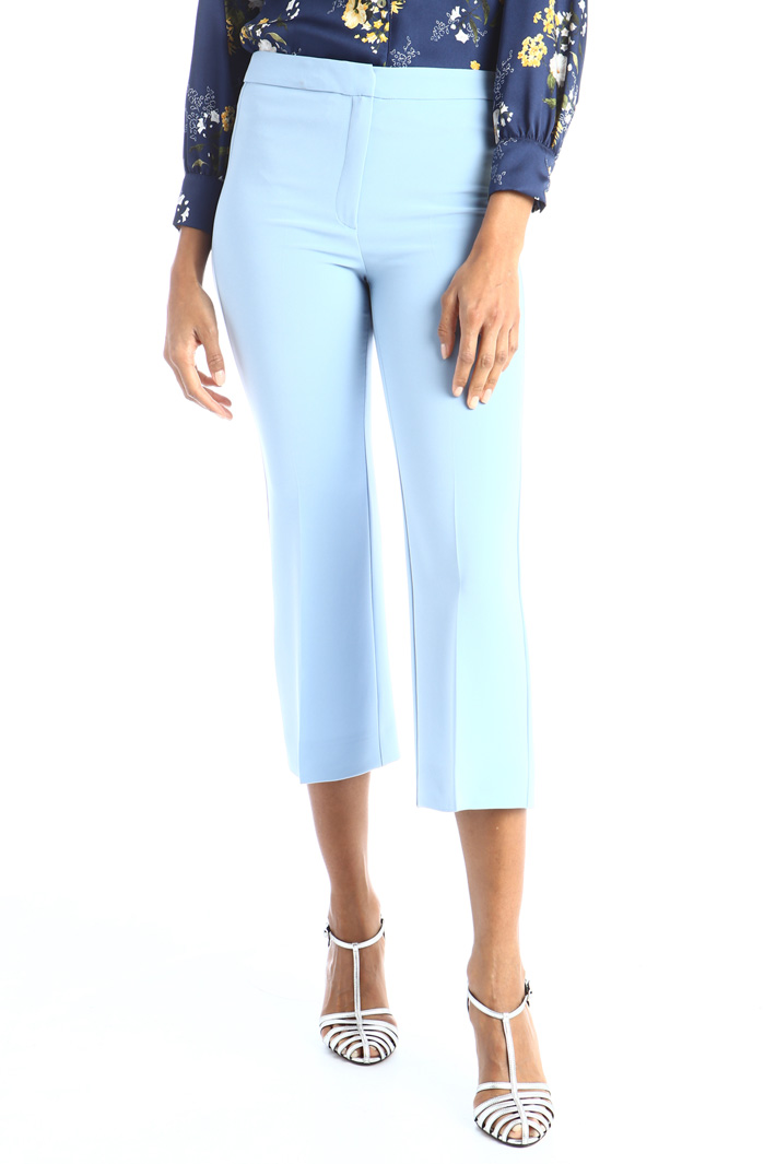 Pantaloni a trombetta in crêpe Fashion Market