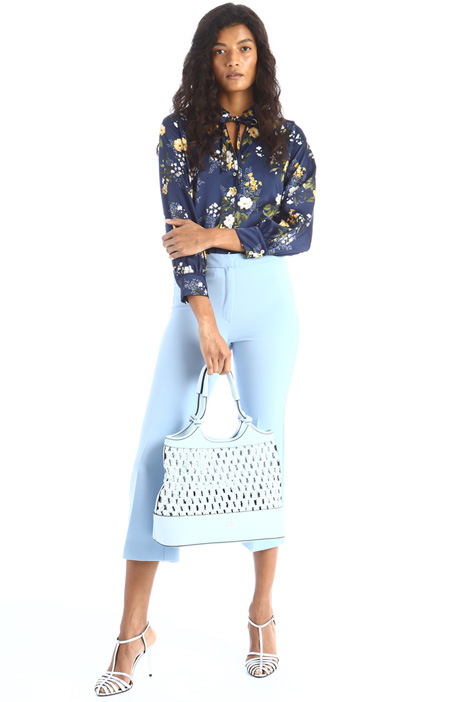 Pantaloni a trombetta in crêpe Fashion Market