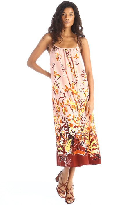 Abito lungo in crêpe Fashion Market