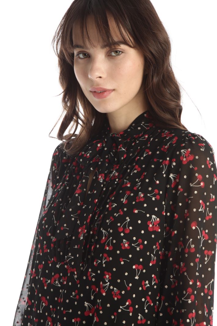 Abito in georgette con balza Fashion Market