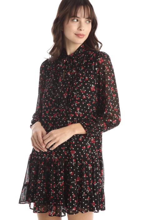 Abito in georgette con balza Fashion Market