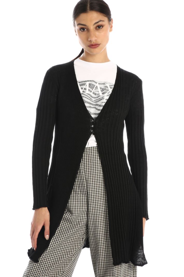 Cardigan lungo in lino Fashion Market