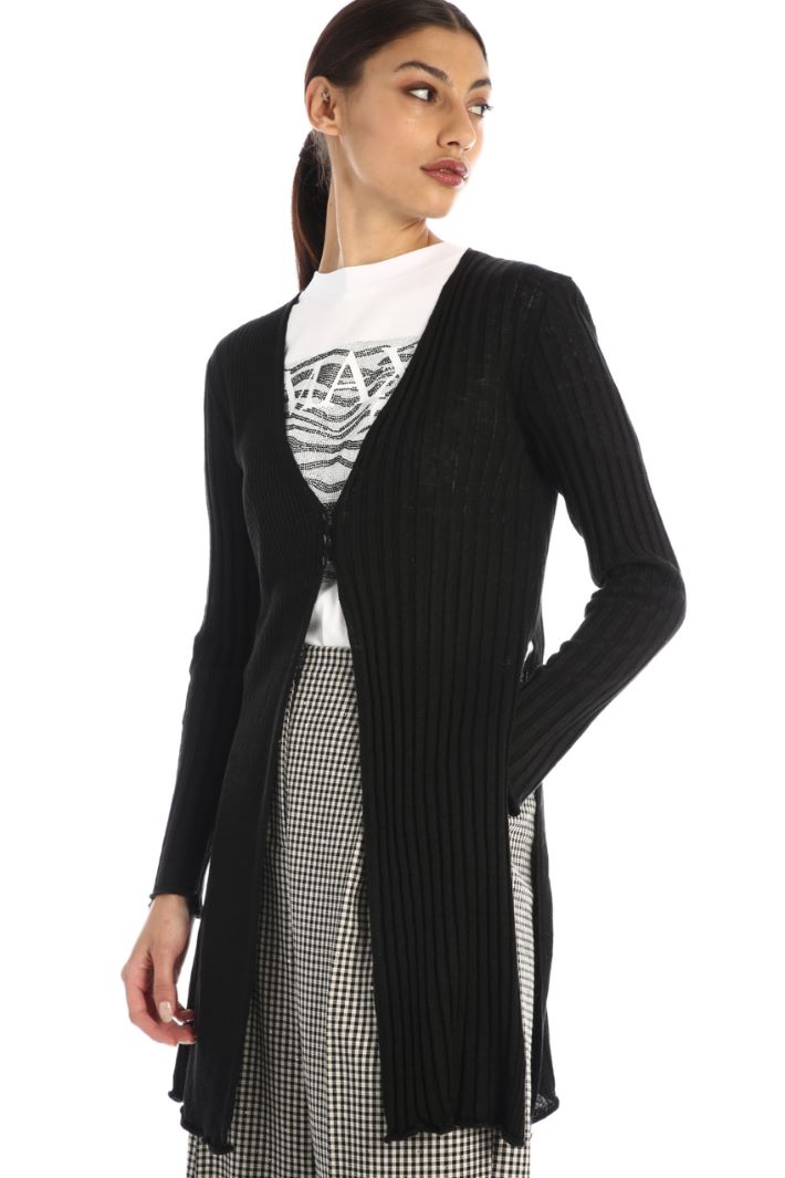 Cardigan lungo in lino Fashion Market