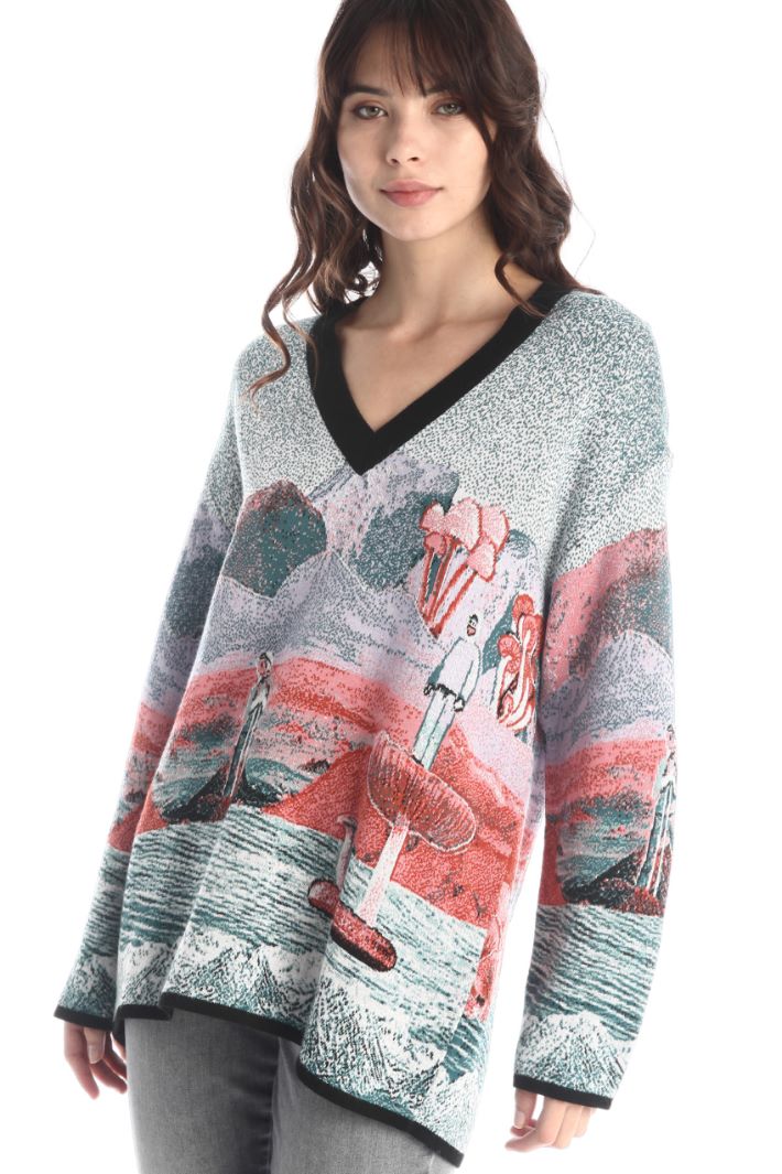 Maglia over in misto lana Fashion Market