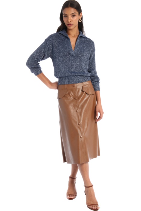 Maglia stile polo lamé Fashion Market