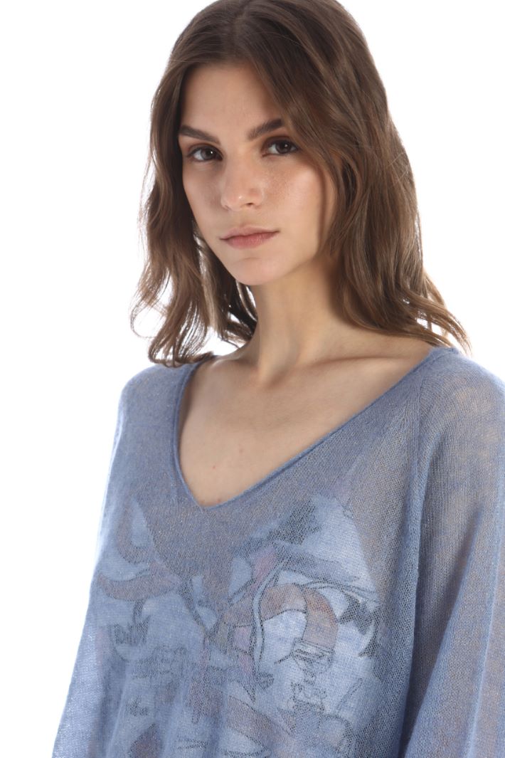 Maglia in misto mohair lamè Fashion Market