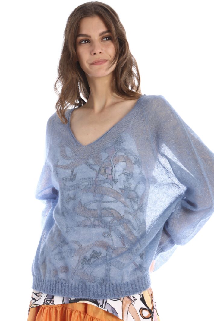 Maglia in misto mohair lamè Fashion Market