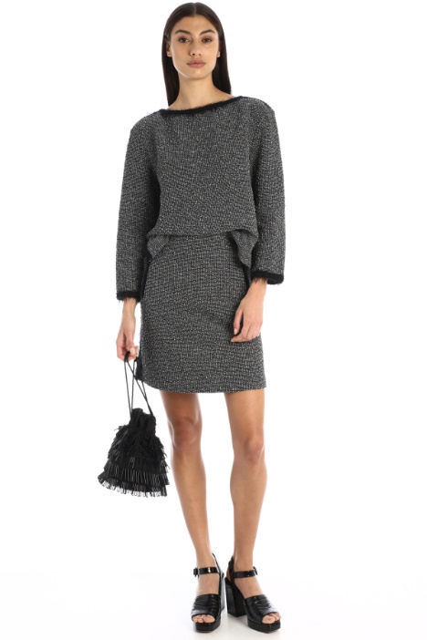 Minigonna in maglia bouclè Fashion Market