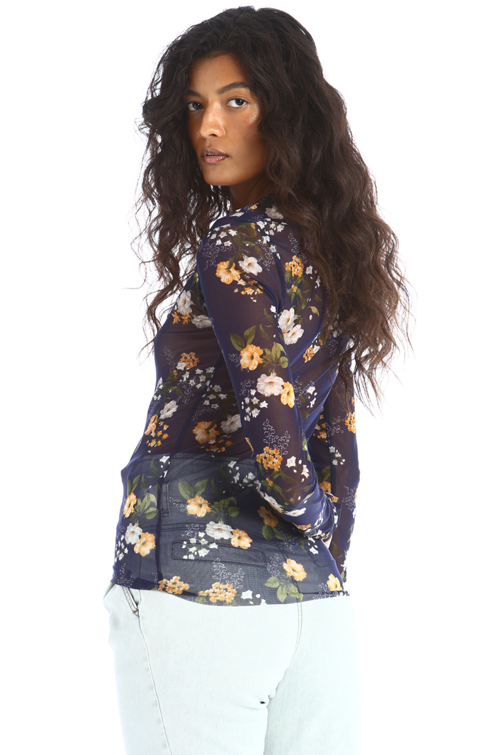 Top in tulle stampato Fashion Market