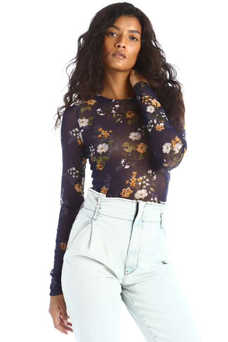 Top in tulle stampato Fashion Market