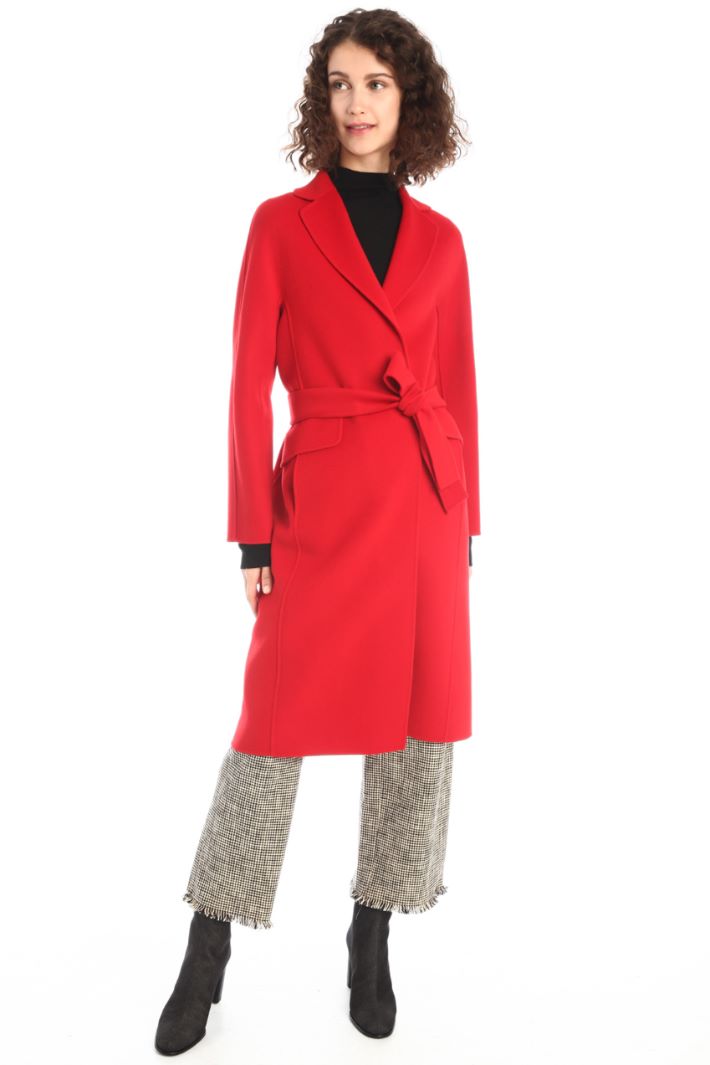 Cappotto vestagliato in lana Fashion Market