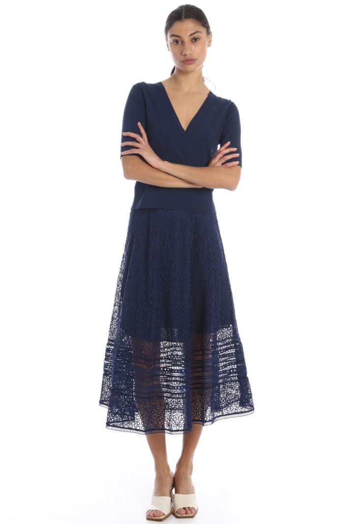 Gonna svasata in pizzo macramé Fashion Market Gonna svasata in pizzo macramé Fashion Market