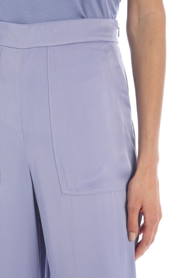 Pantaloni a palazzo in raso Fashion Market