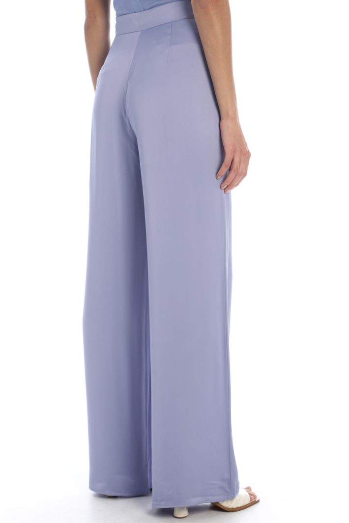 Pantaloni a palazzo in raso Fashion Market