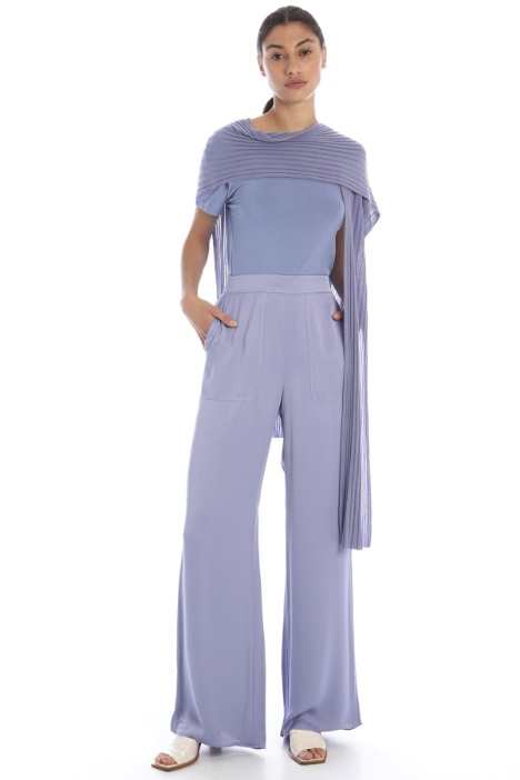 Pantaloni a palazzo in raso Fashion Market