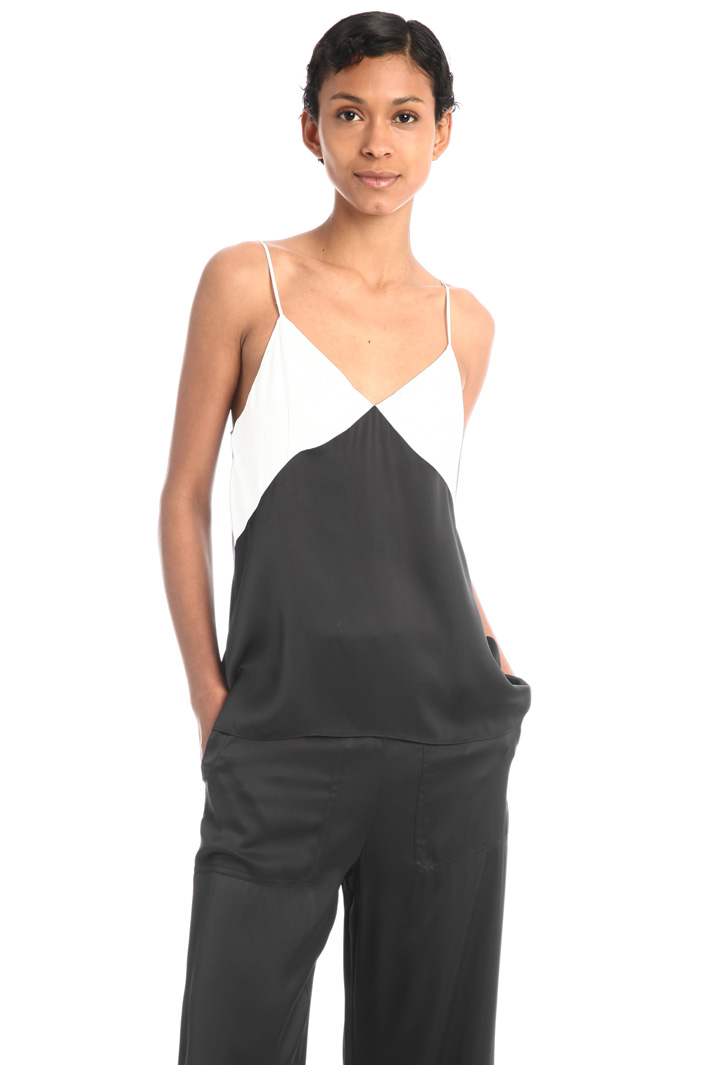 Top sottoveste in raso Fashion Market