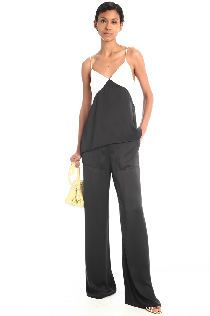 Top sottoveste in raso Fashion Market