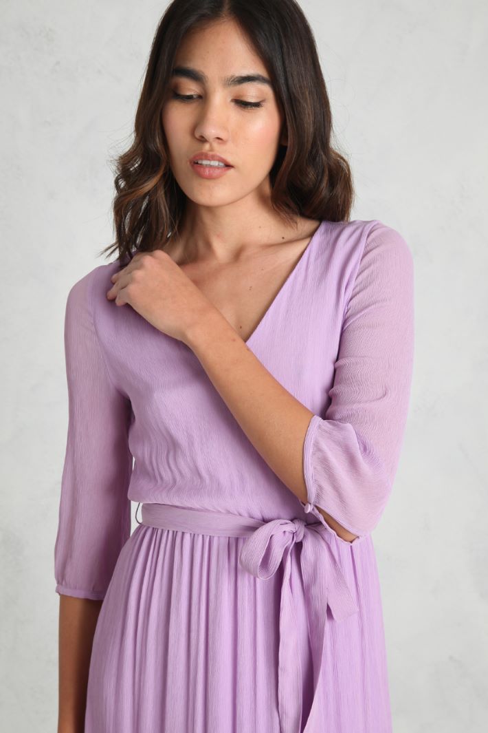 Abito in crêpe con balza Fashion Market