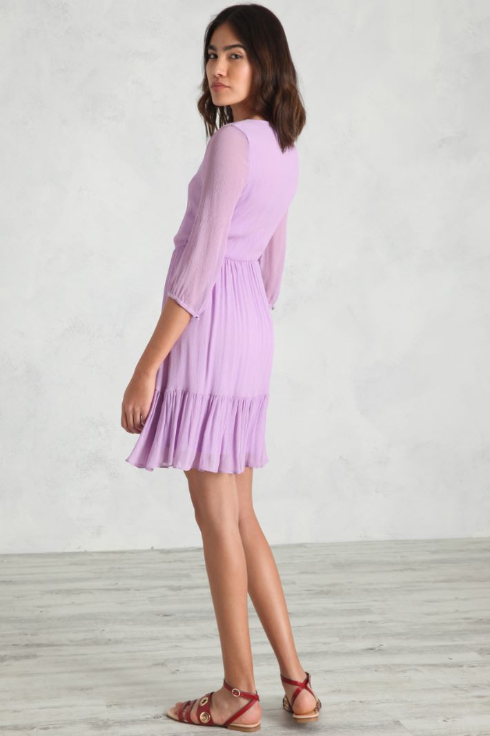 Abito in crêpe con balza Fashion Market