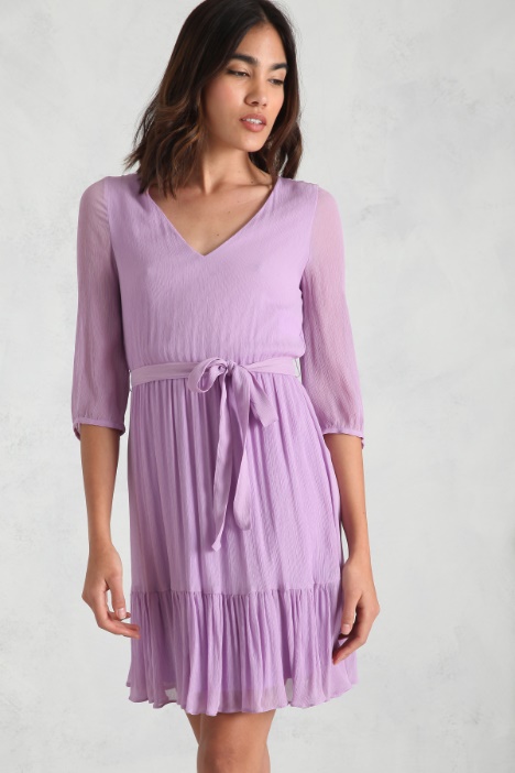 Abito in crêpe con balza Fashion Market