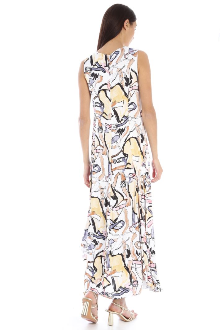 Abito lungo in raso Fashion Market