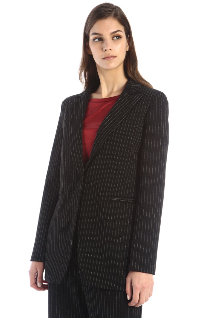 Blazer slim in jersey lamé Fashion Market