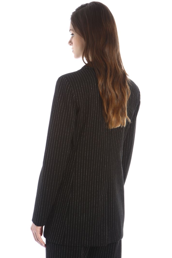 Blazer slim in jersey lamé Fashion Market