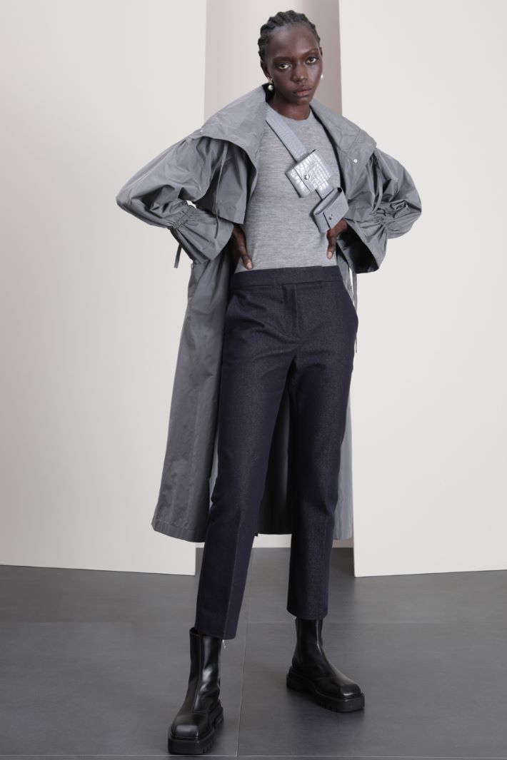 Impermeabile lungo in taffetà Fashion Market