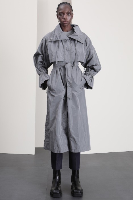 Impermeabile lungo in taffetà Fashion Market