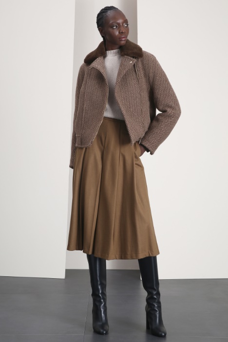 Cappotto corto stile biker Fashion Market