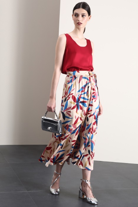 Gonna a portafoglio  in raso Fashion Market