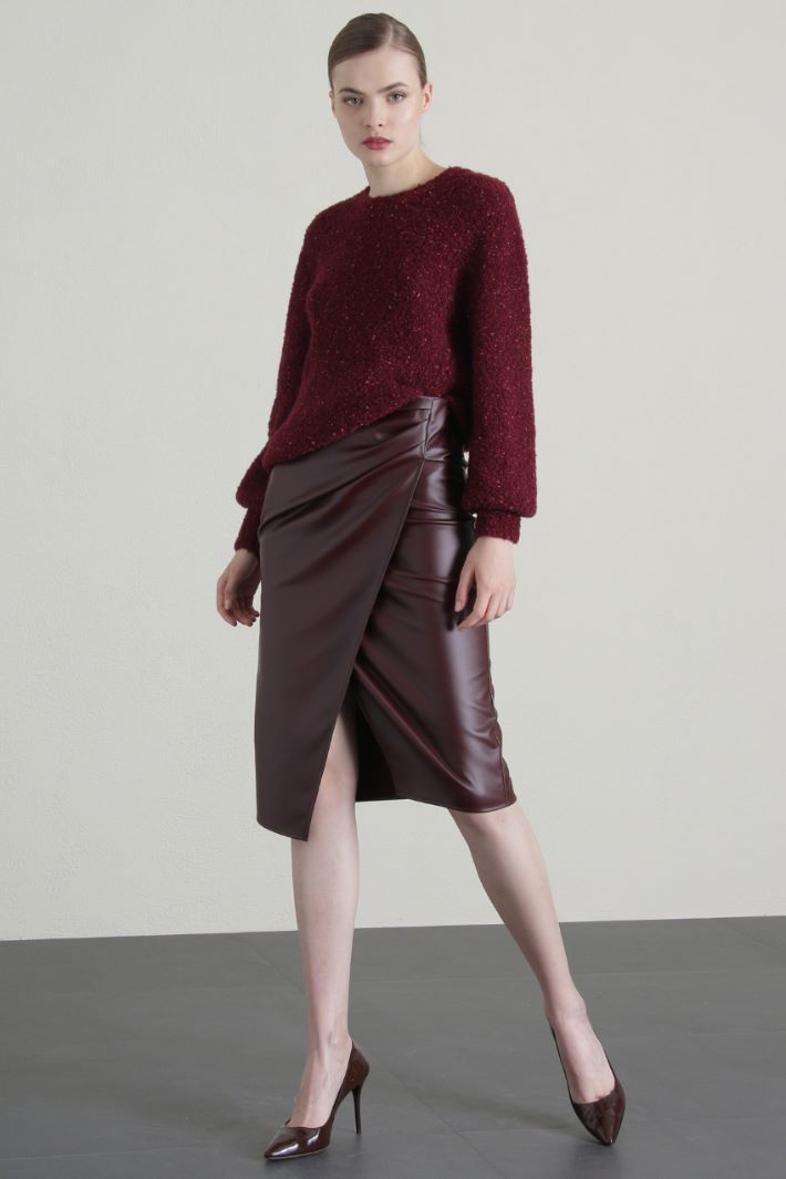 Gonna a tubo in similpelle Fashion Market