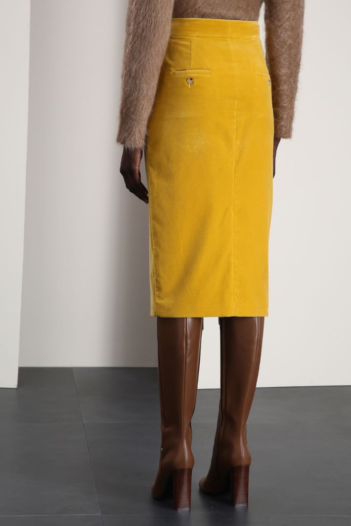 Gonna in velluto di cotone Fashion Market