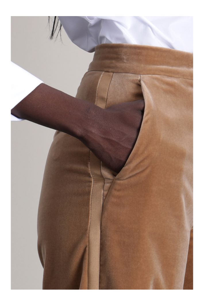 Pantaloni smoking in velluto Fashion Market