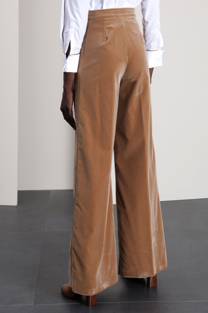 Pantaloni smoking in velluto Fashion Market