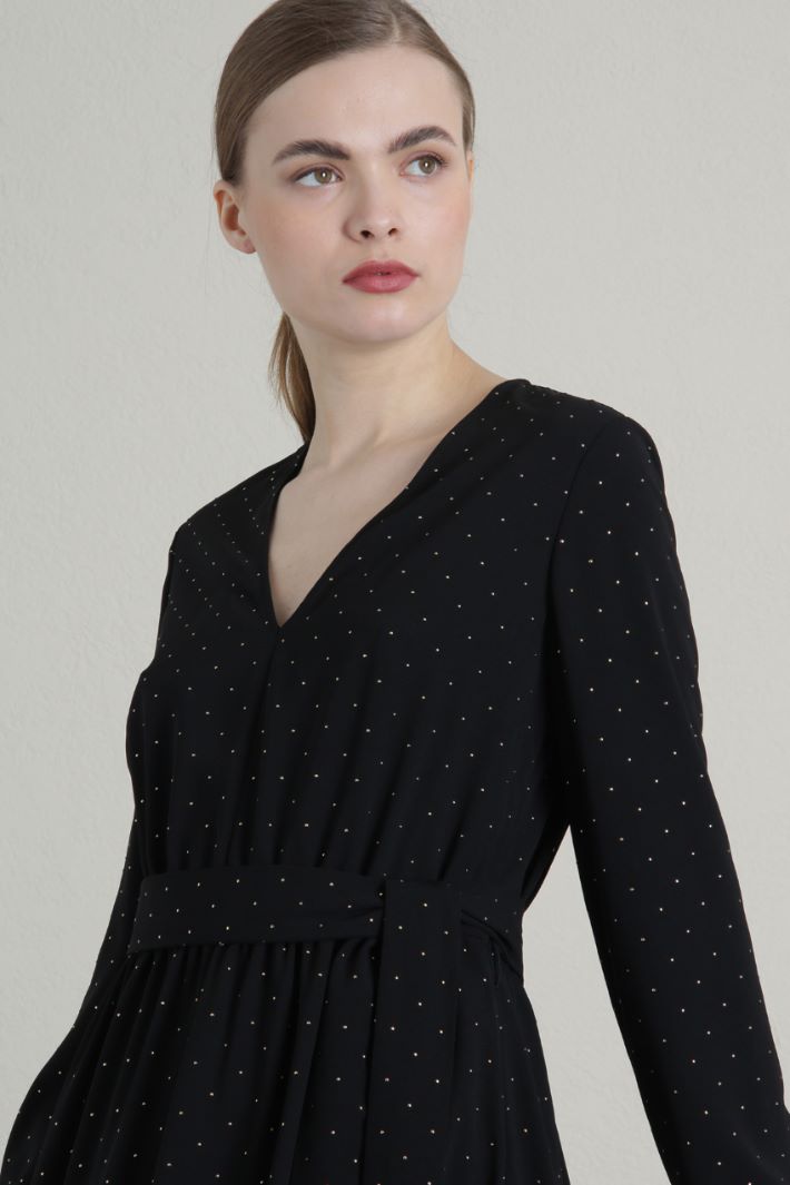 Abito in crepé con borchie Fashion Market Abito in crepé con borchie Fashion Market