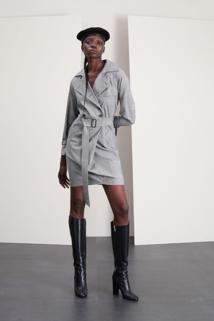 Abito trench in tela di lana Fashion Market Abito trench in tela di lana Fashion Market