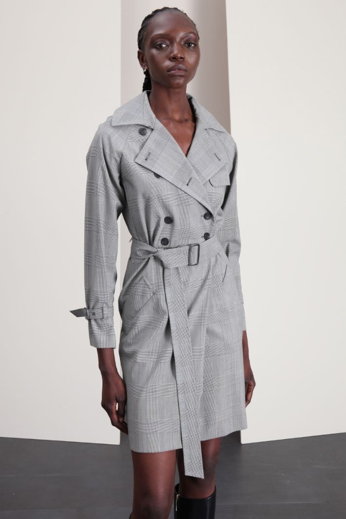 Abito trench in tela di lana Fashion Market Abito trench in tela di lana Fashion Market