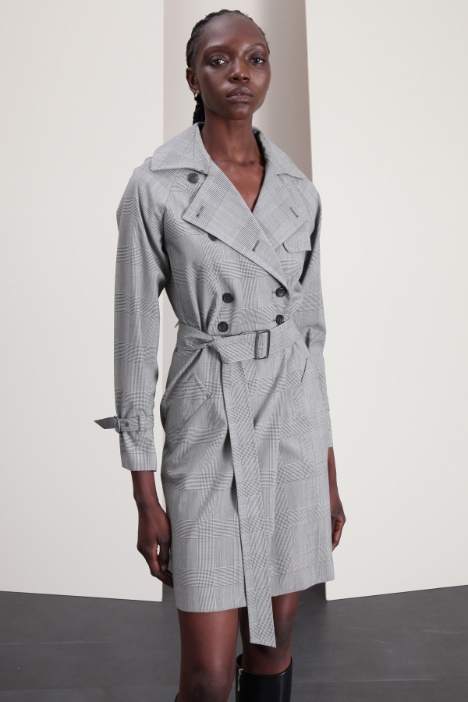 Abito trench in tela di lana Fashion Market