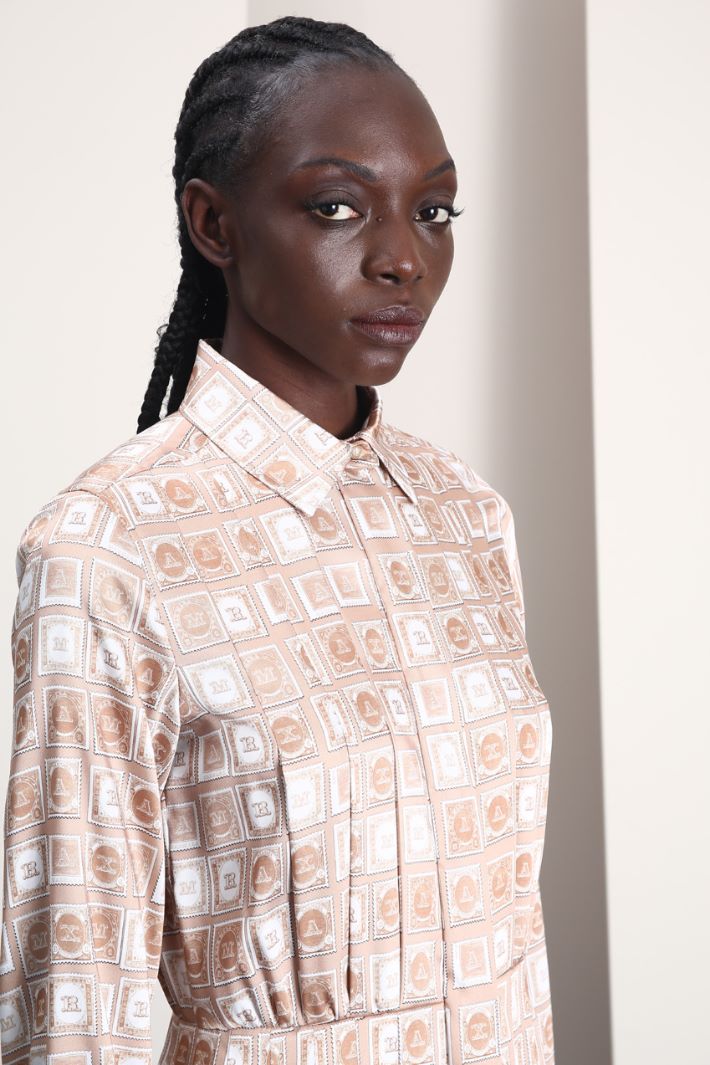 Abito in twill stampato Fashion Market Abito in twill stampato Fashion Market