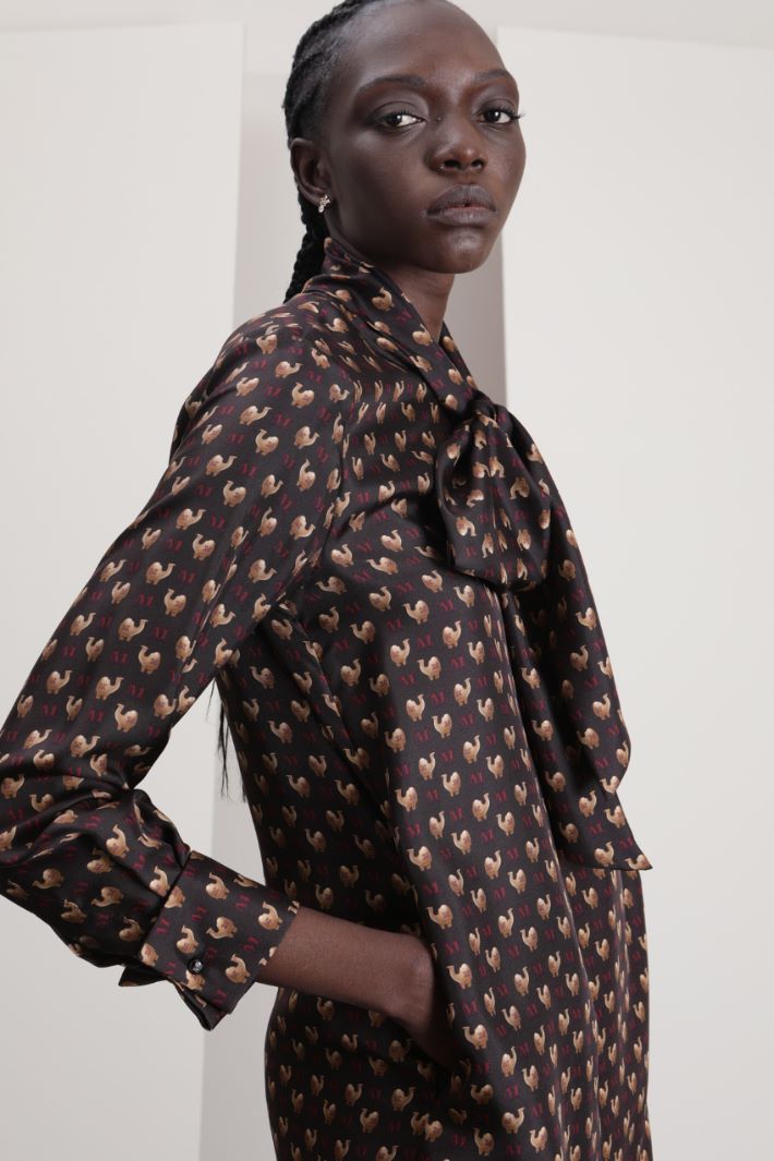 Abito in twill di pura seta Fashion Market Abito in twill di pura seta Fashion Market