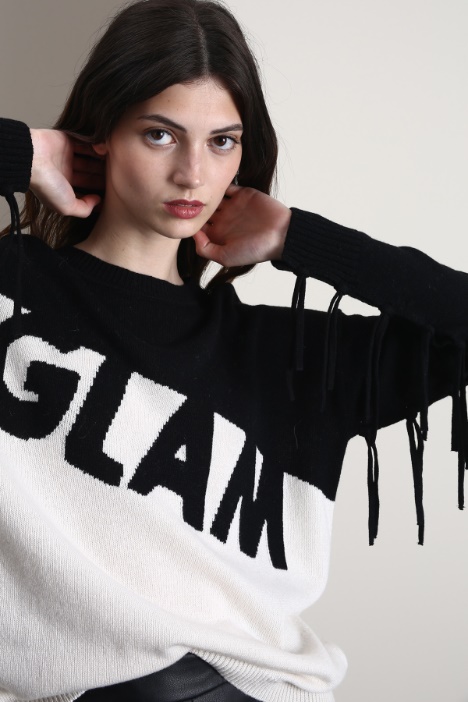 Maglia con intarsio Fashion Market