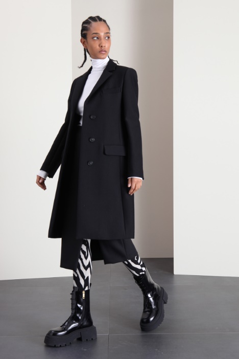 Cappotto in tessuto diagonale Fashion Market