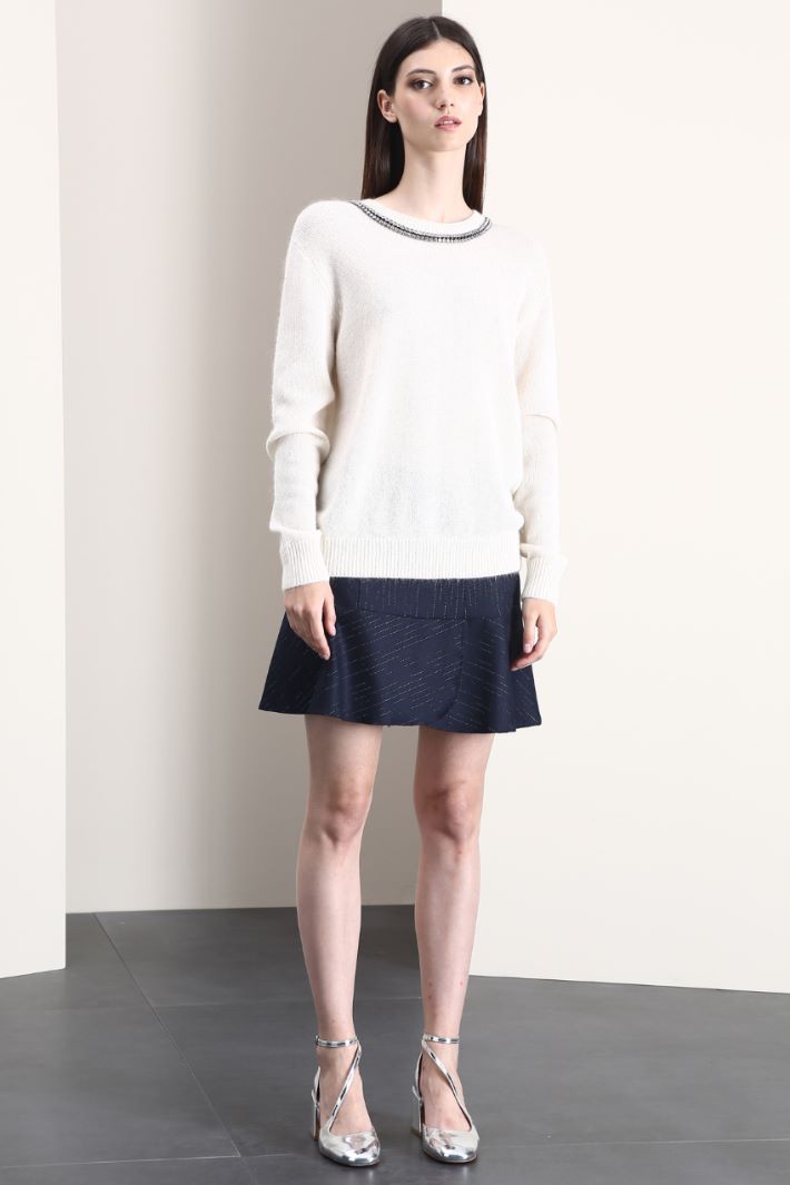 Gonna corta in tessuto lamè Fashion Market Gonna corta in tessuto lamè Fashion Market