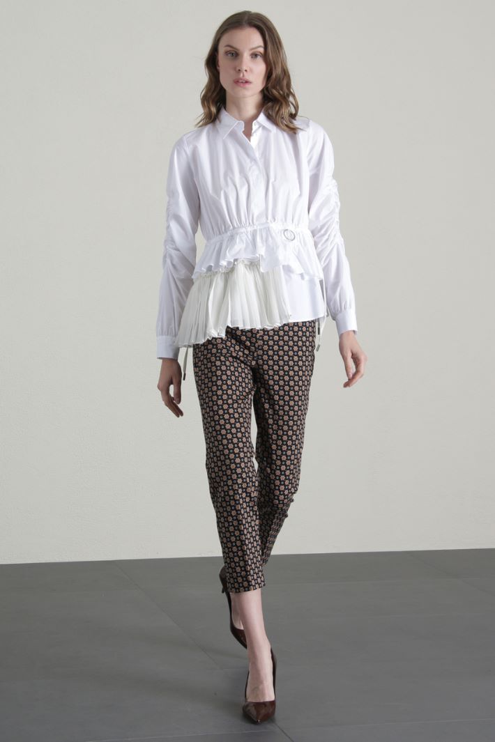 Camicia in popeline e georgette Fashion Market Camicia in popeline e georgette Fashion Market