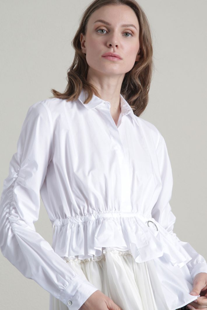 Camicia in popeline e georgette Fashion Market Camicia in popeline e georgette Fashion Market