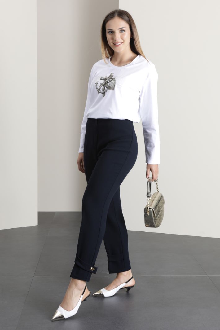 Pantaloni in crepé sablé Fashion Market