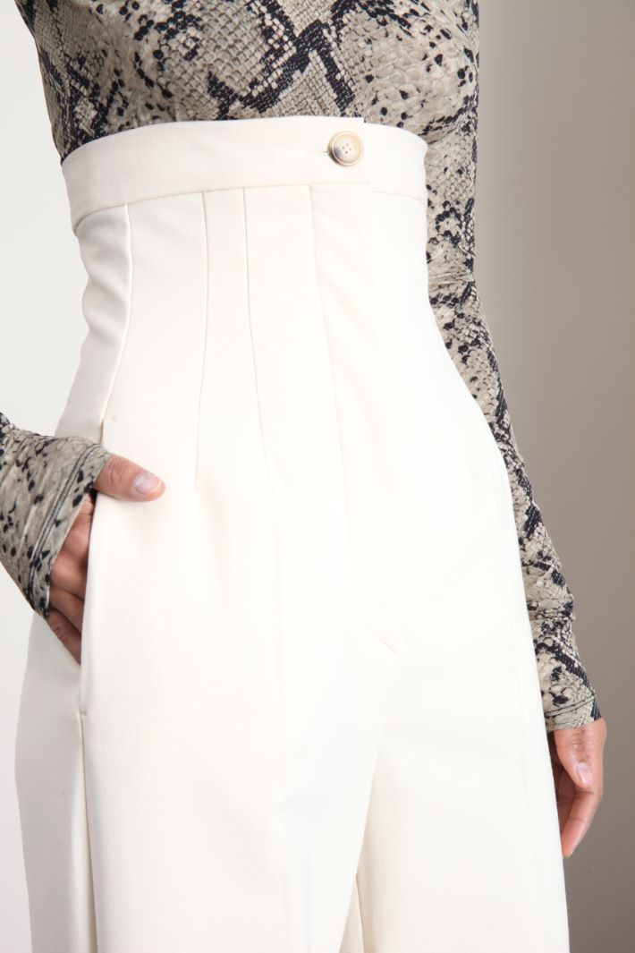 Pantaloni a vita alta in tela Fashion Market Pantaloni a vita alta in tela Fashion Market