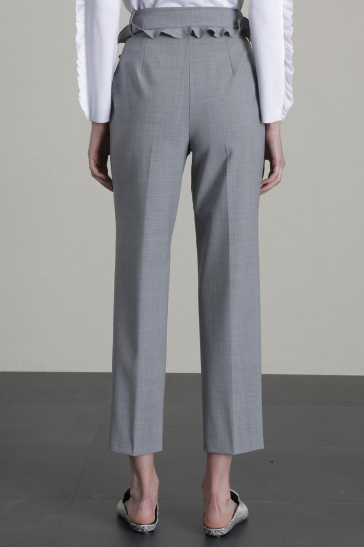 Pantaloni in tela di lana Fashion Market